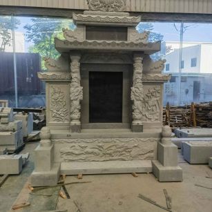 临沧 芝麻灰高档墓碑、土墓，一套也支持定做